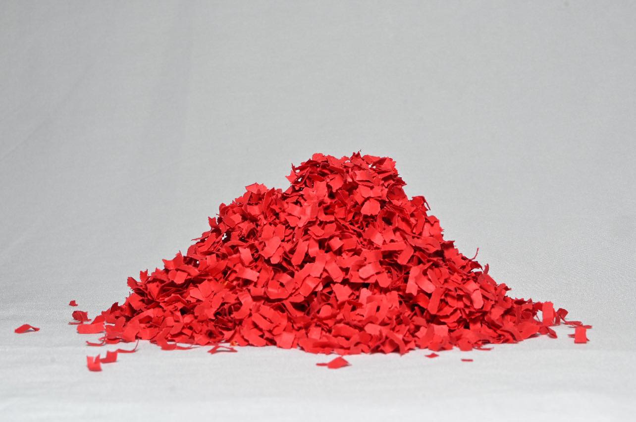 Ruby Red Confetti Artesanal